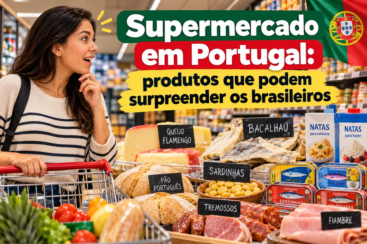Supermercado em Portugal: produtos que podem surpreender os brasileiros